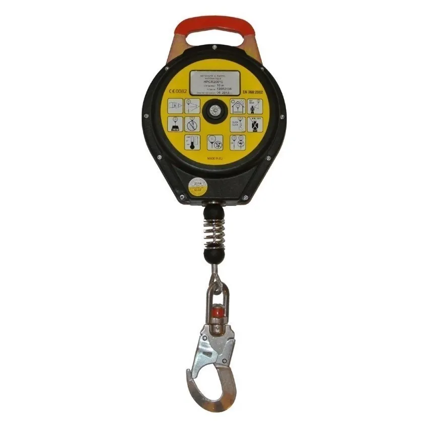 Antichute Rappel Auto 10m – Dissipateur & Mousqueton Anti-Vrillage, 140 kg