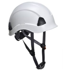 Casque Blanc Non Ventilé – Jugulaire 4 Points, Réglage Crémaillère