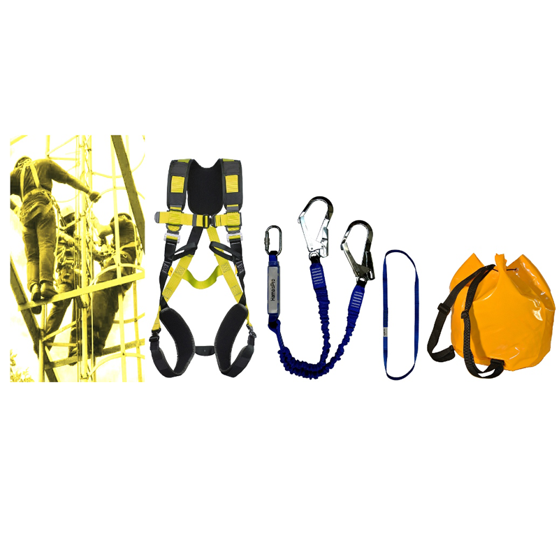 Kit Antichute Confort Industrie 3 – Harnais Rapide & Longe Y Extensible
