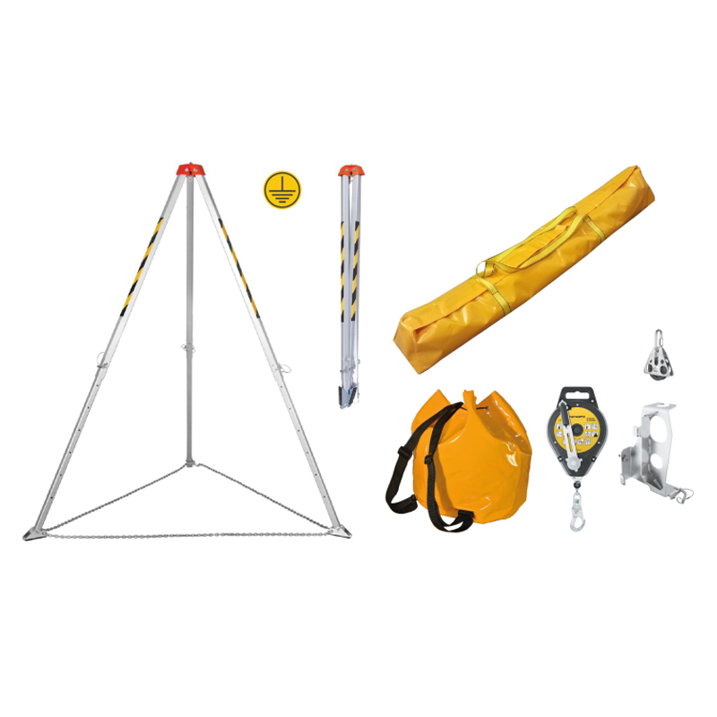 Kit Sécurité Espaces Confinés 3A – Trépied Compact & Antichute 25 m (CATEC)